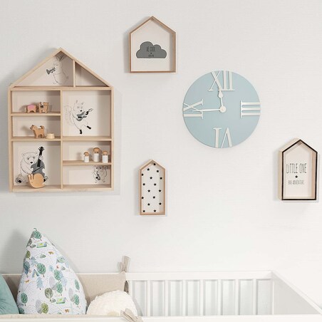 Zegar Retro light blue, 30x3x30cm