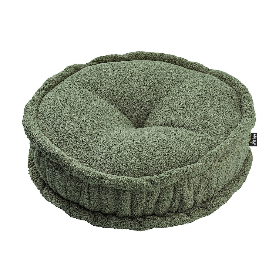 Puf francuski, zielony, 50x13cm, Boucle