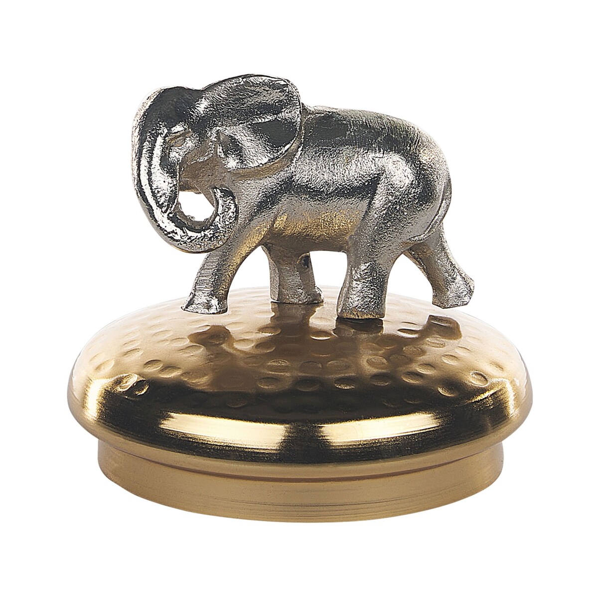 Zestaw 2 pojemników dekoracyjnych złoty ze srebrnym LAKI