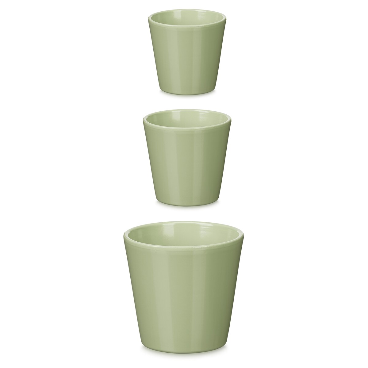 Zestaw stożkowych doniczek Ø 14, 17, 22 cm