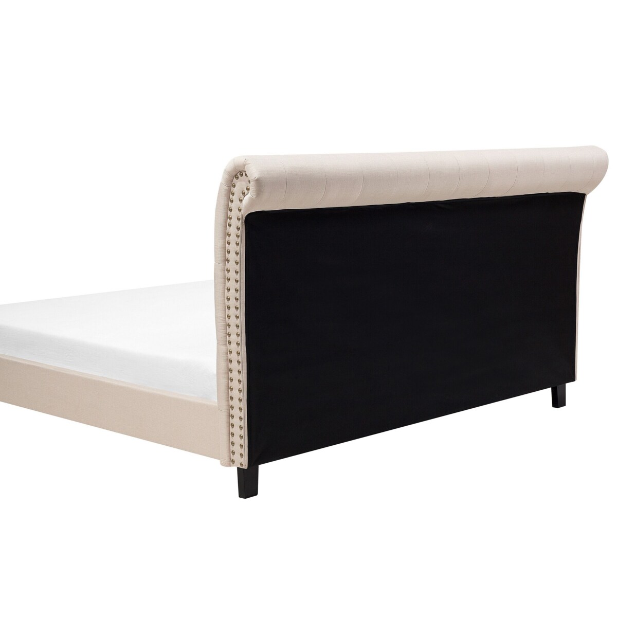 Łóżko tapicerowane 180 x 200 cm beżowe REIMS