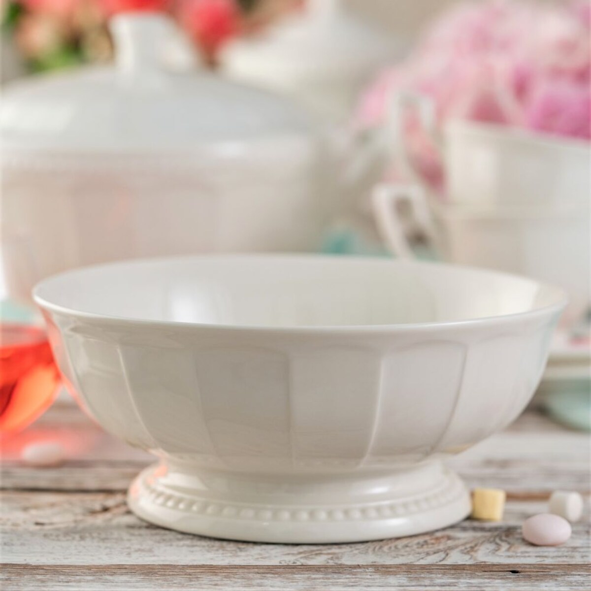 VILLA ITALIA Serwis obiadowy na 6 osób VENICE WHITE