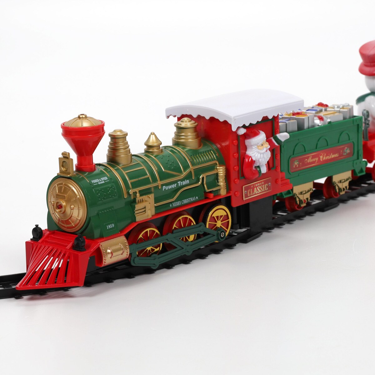 Kolejka świąteczna pod choinkę, 698 cm, 39 elementów