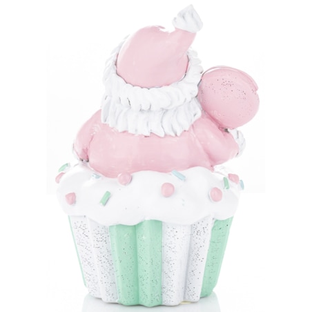 Dekoracja Mikołaj na muffince 14x10x9 cm BABBO NATALE