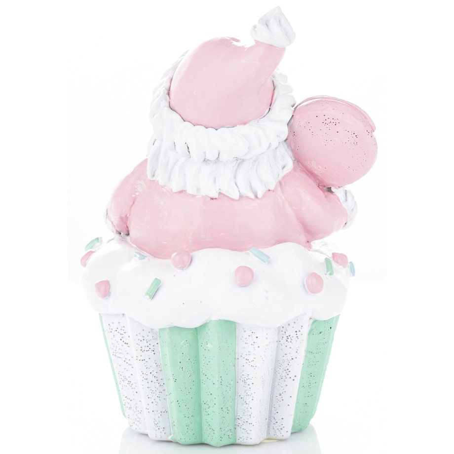 Dekoracja Mikołaj na muffince 14x10x9 cm BABBO NATALE