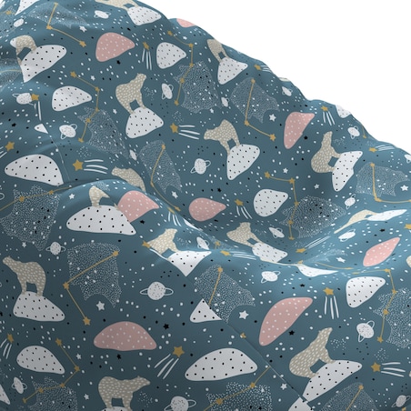 Worek do siedzenia Bowli, niebieski, Ø50 x 85 cm, Magic Collection