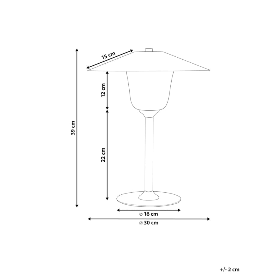 Lampa stołowa drewniana biała MOPPY