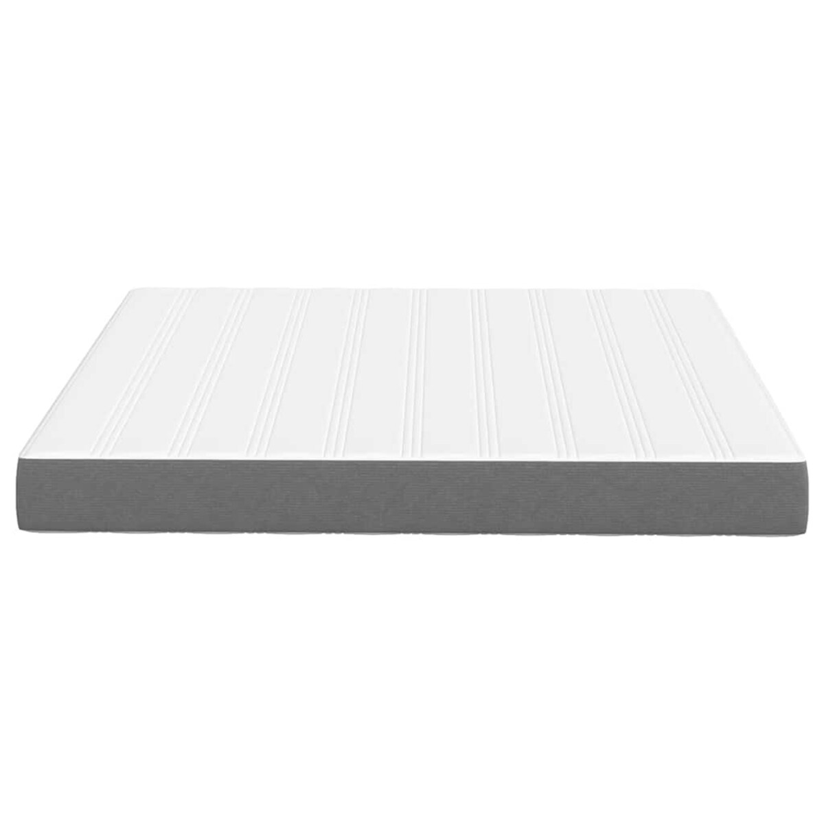 vidaXL Materac do łóżka z materacem Jasnoszary 180 x 200 cm tkanina