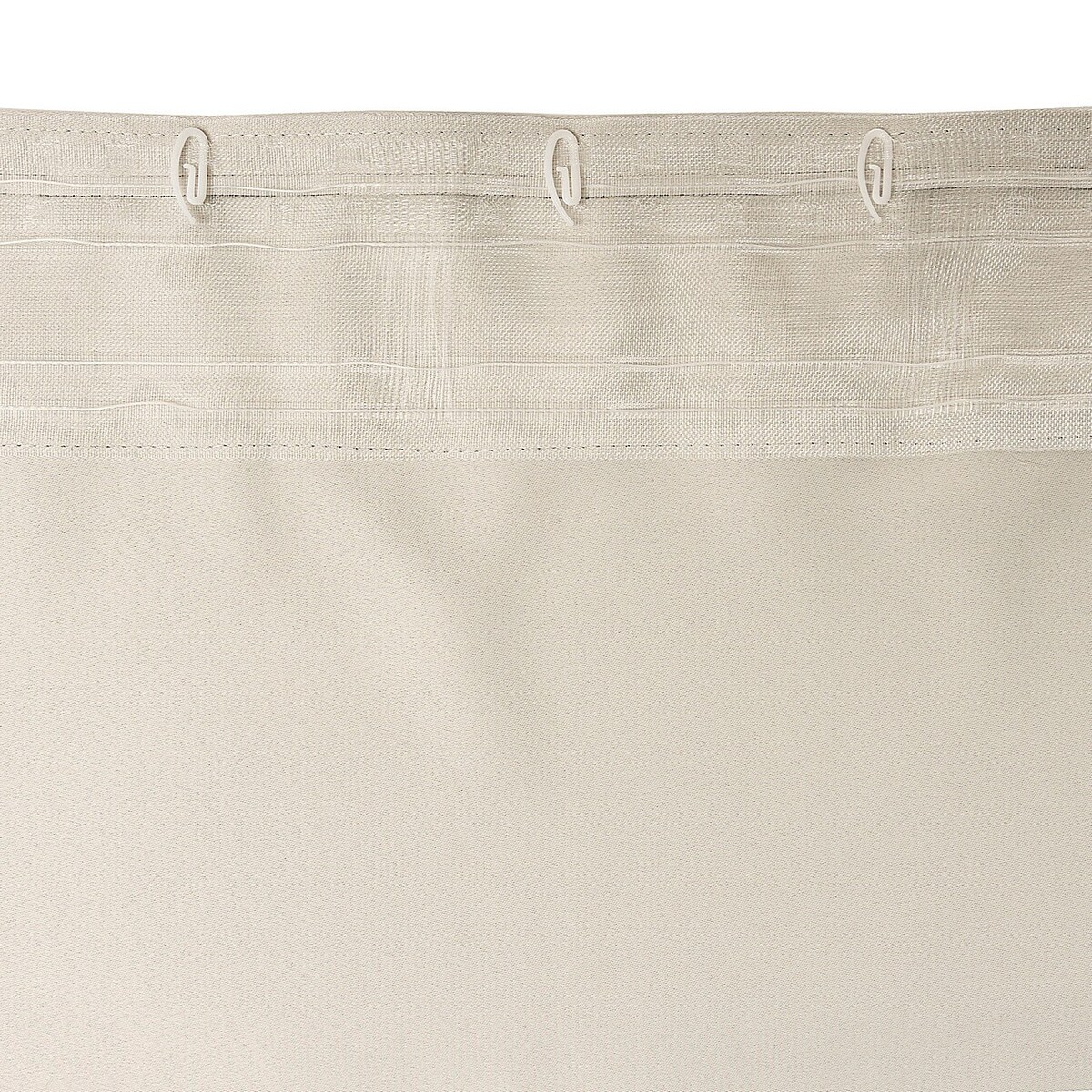 Zasłona BASIC na taśmie marszczącej 140x280cm szarobeżowy blackout 1 szt. 140x280 beżowy