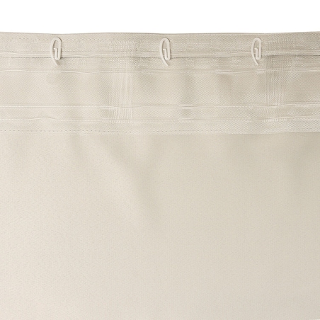 Zasłona BASIC na taśmie marszczącej 140x280cm szarobeżowy blackout 1 szt. 140x280 beżowy