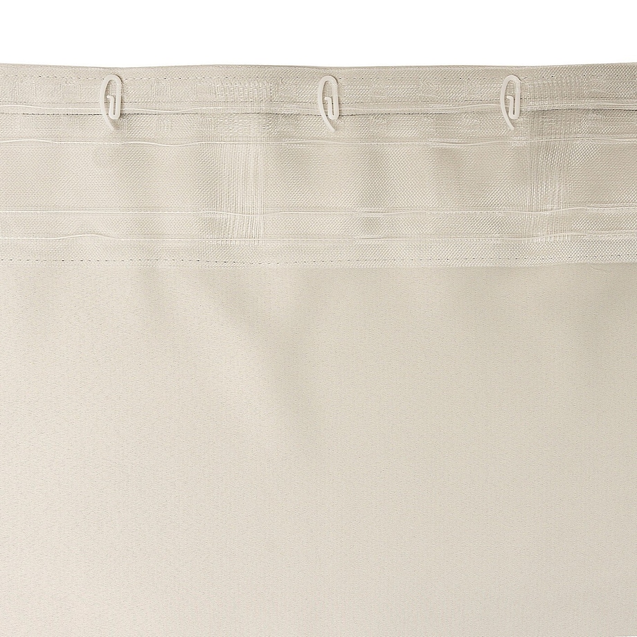 Zasłona BASIC na taśmie marszczącej 140x280cm szarobeżowy blackout 1 szt. 140x280 beżowy