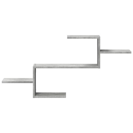 vidaXL Półka wisząca, szarość betonu, 104x15x49 cm