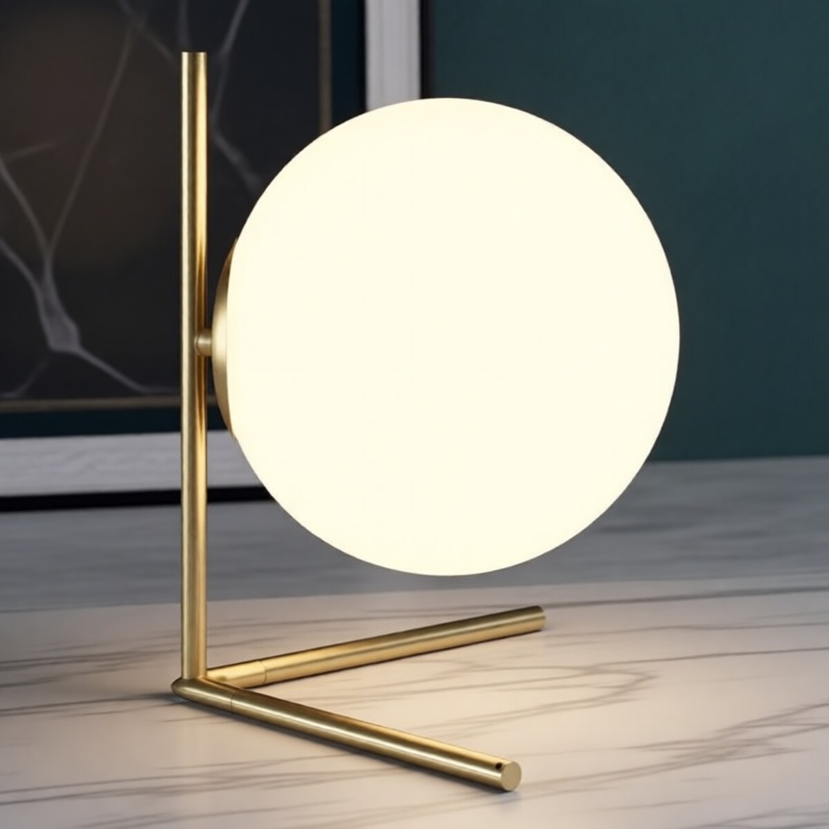 Lampa stołowa GLAMY, Ø 25 cm