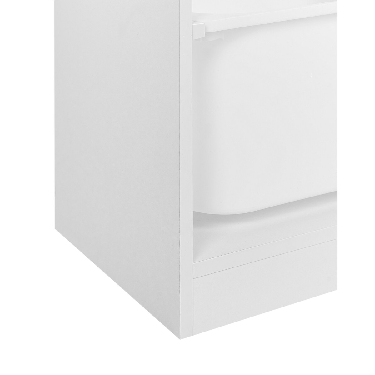 Regał z 6 pojemnikami biały TOBIN