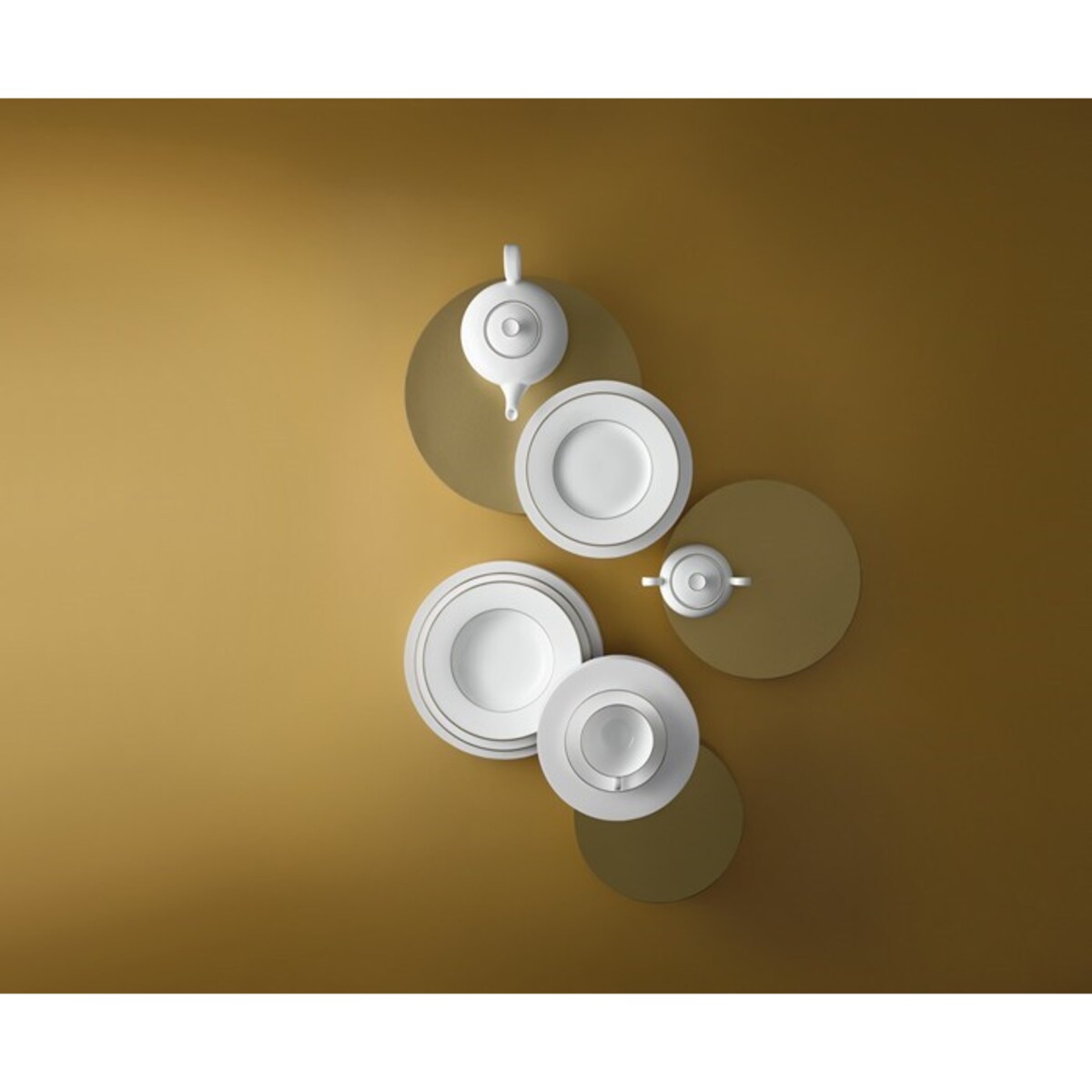 Zestaw prezent ślubny Anmut Gold + herbata, Villeroy & Boch