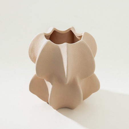 Wazon kamionkowy Petal Pink II 15x17 cm, 15x15x17 cm