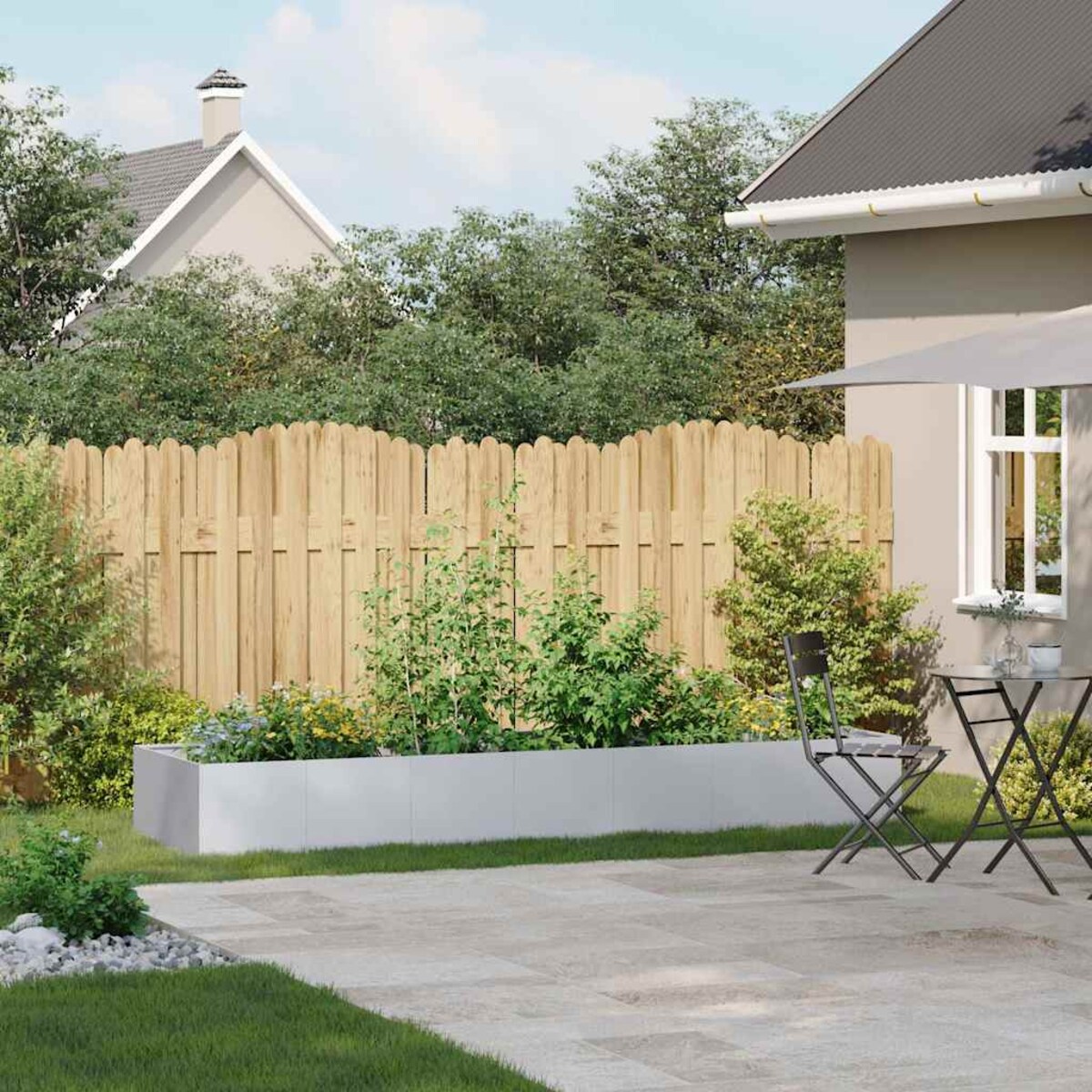 vidaXL Doniczka 280x80x40 cm Stal ocynkowana