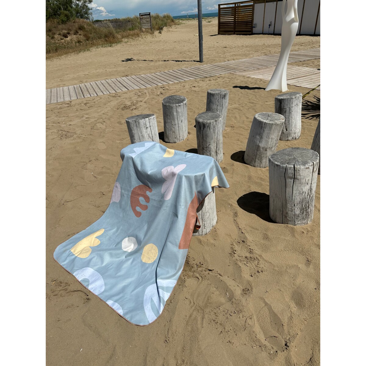 Ręcznik kąpielowy OLYA KIDS wzór ORGANIC SEA L 160x100cm