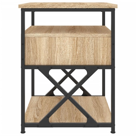 vidaXL Szafka nocna, dąb sonoma, 40x42x55 cm, materiał drewnopochodny