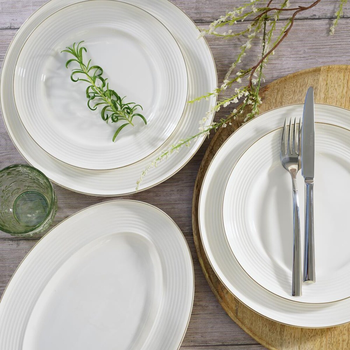 VILLA ITALIA Serwis obiadowy porcelanowy na 6 osób RIANON