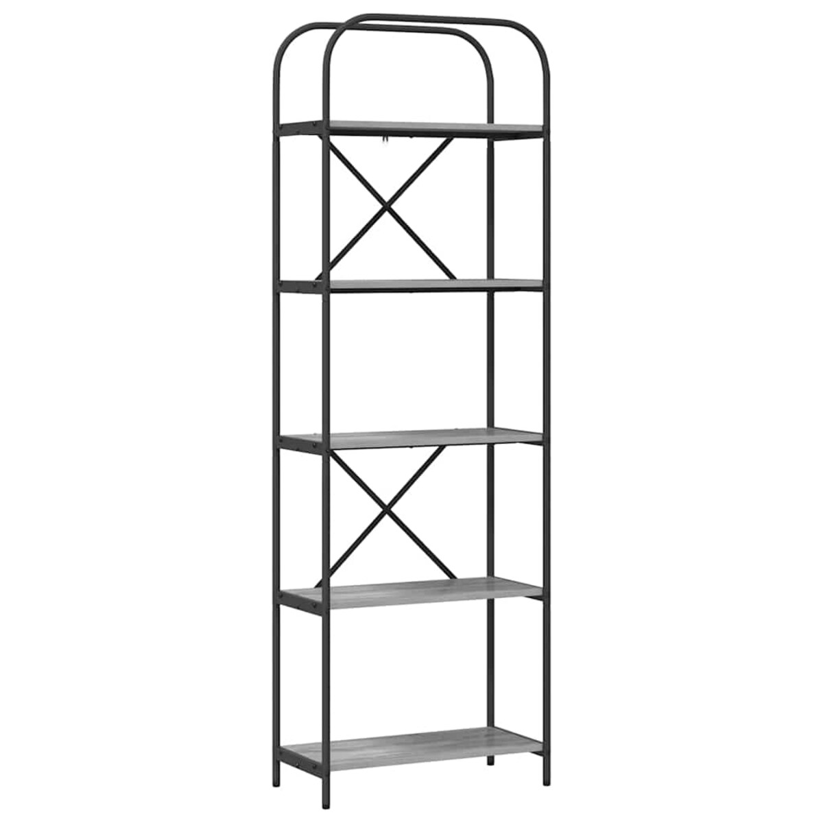 vidaXL Półka na książki Szary dąb sonoma 60 x 30 x 183 cm