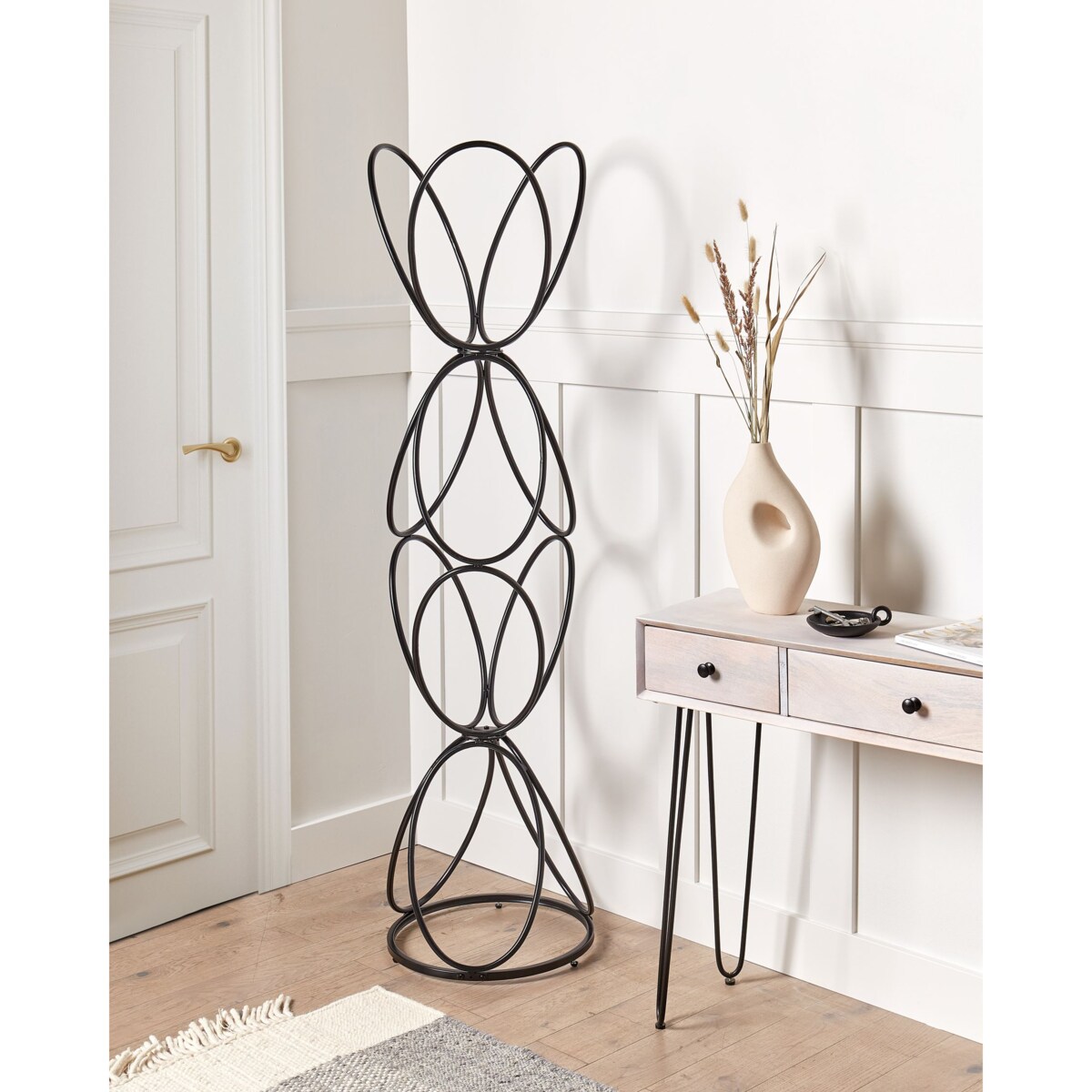 Wieszak stojący czarny WALTERS