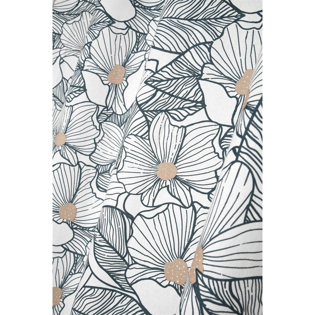 Zasłona bawełniana na przelotkach, EUGENIE, 140 x 260 cm