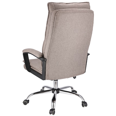 Fotel biurowy ESPO tkanina brązowy