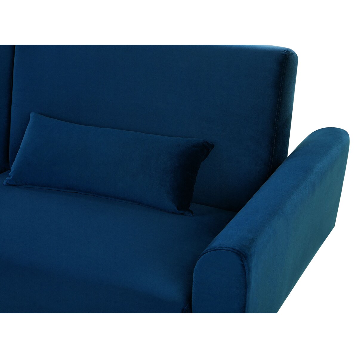 Sofa rozkładana welurowa granatowa EINA