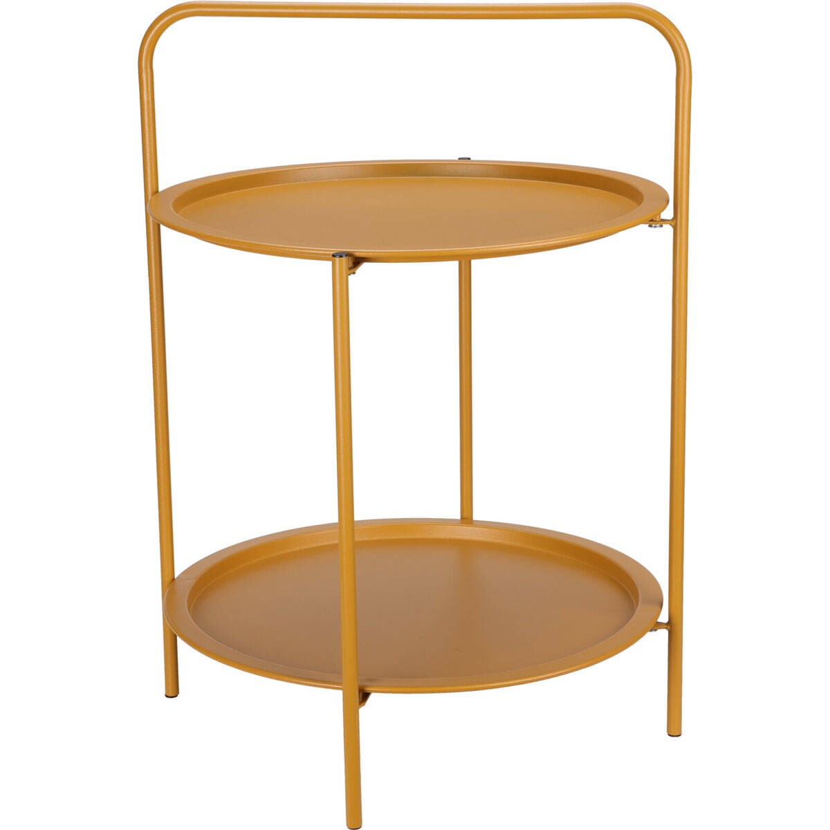 Stolik kawowy z uchwytem, 2 poziomy, Ø 50 cm