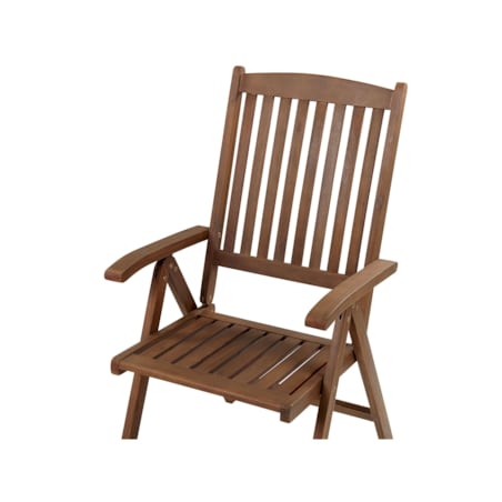 Krzesło ogrodowe drewno akacjowe ciemne AMANTEA