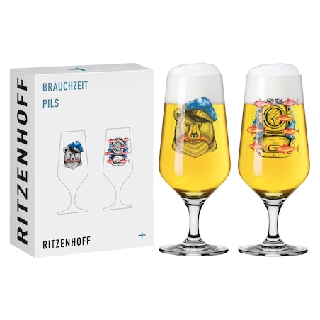 Zestaw 2 szklanek do piwa Brauchzeit #5, Daniela Garreton