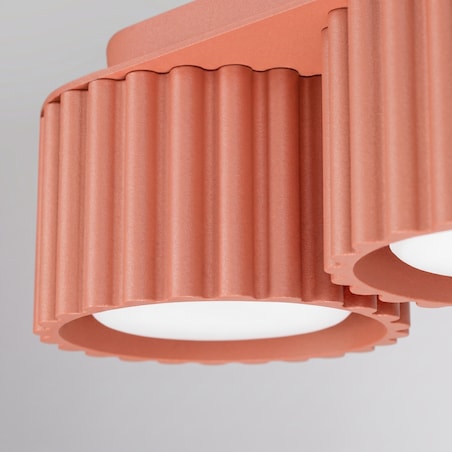 Plafon AURA 3 brzoskwiniowy Gx53