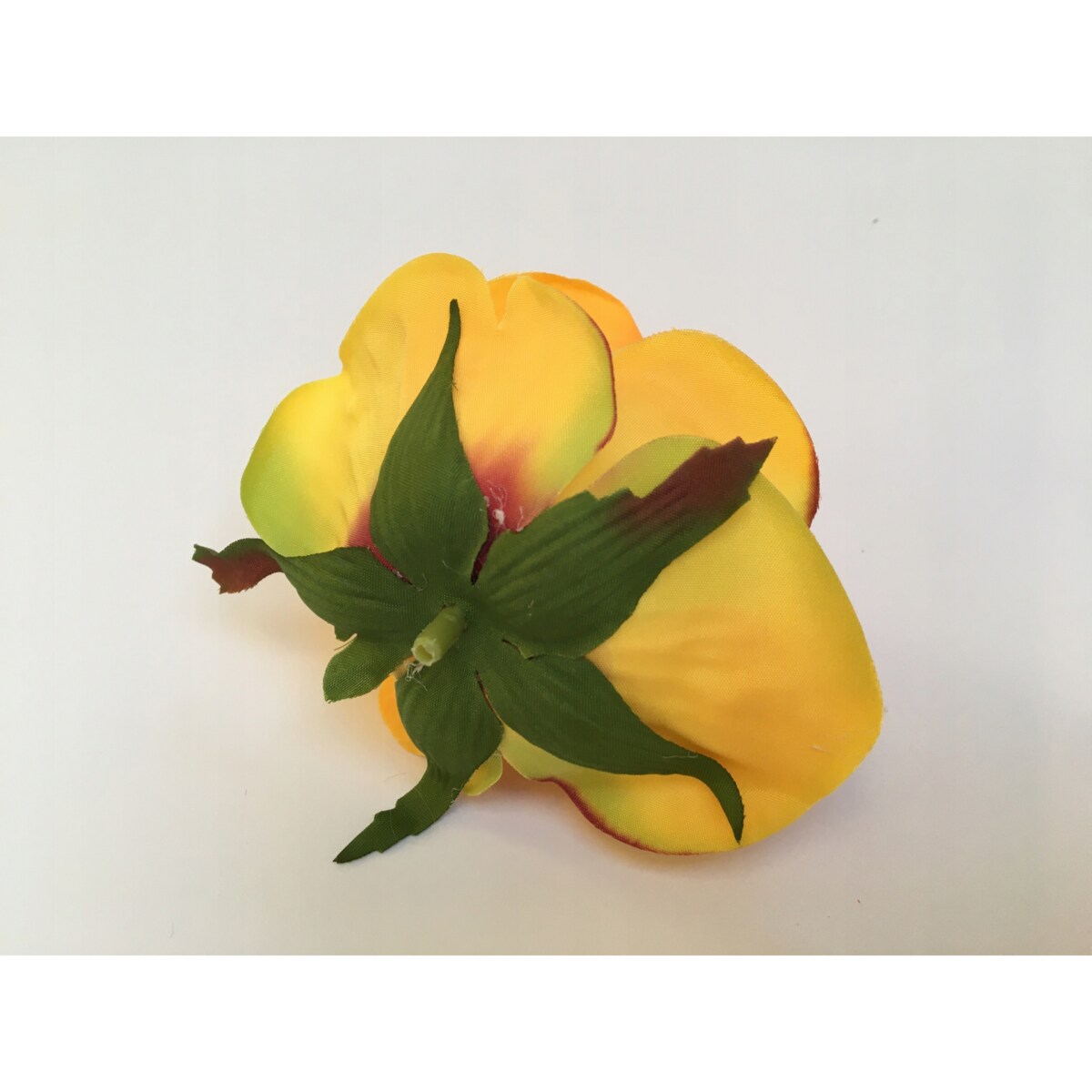 6x SZTUCZNE KWIATY RÓŻA pomarańczowa do bukiet stroik wiązanka wieniec grób