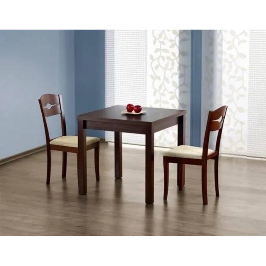 Stół GRACJAN 80(160)x80 ciemny orzech rozkładany