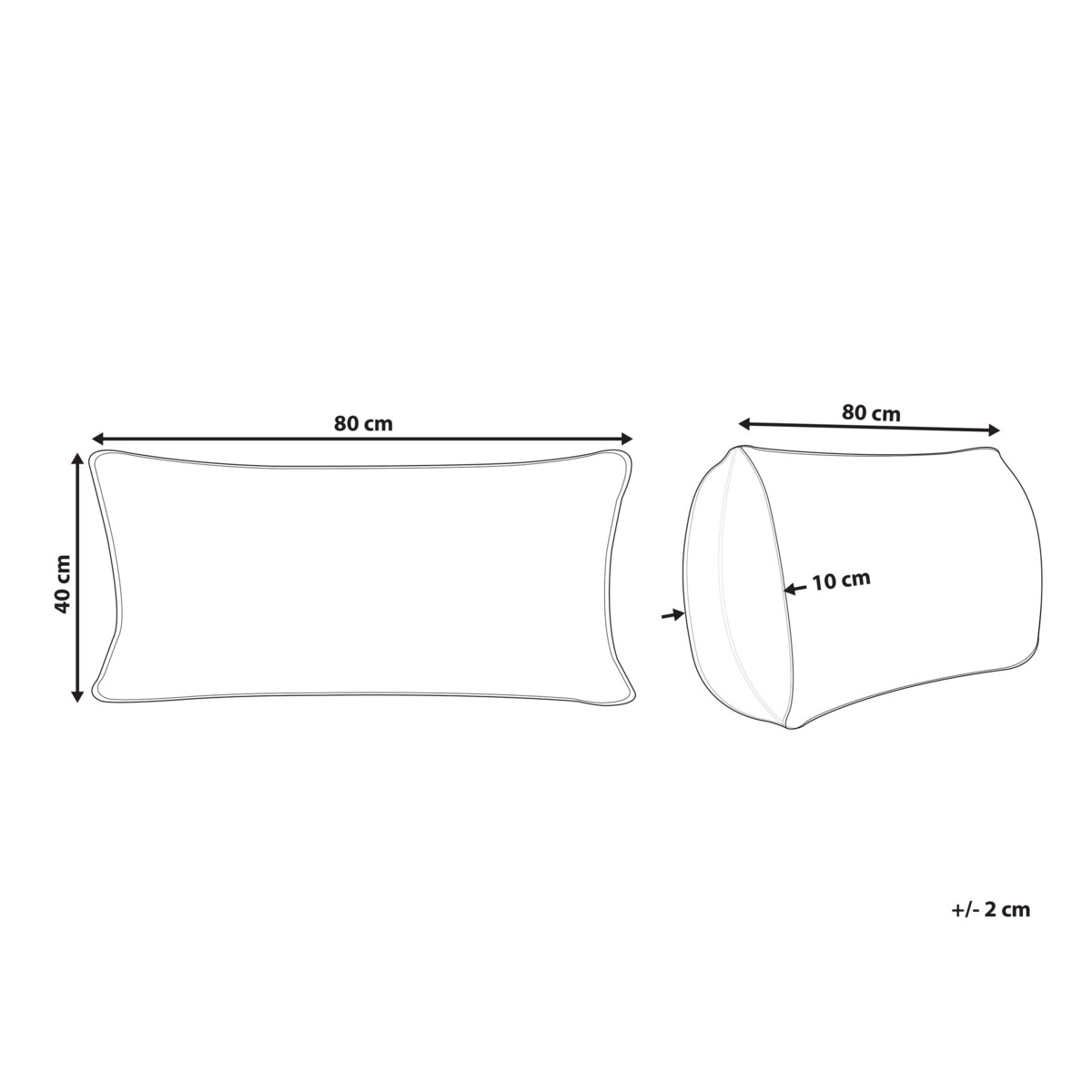 Poduszka bawełniana 40 x 80 cm KARIJANG