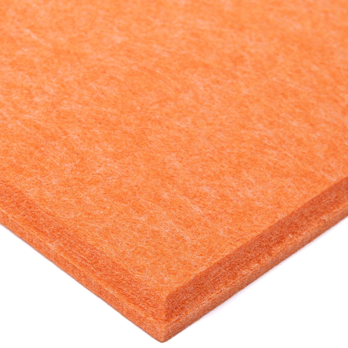 Zestaw 2 szt panel filcowy Felly 40x40 cm płytka kwadrat gładki pomarańczowy