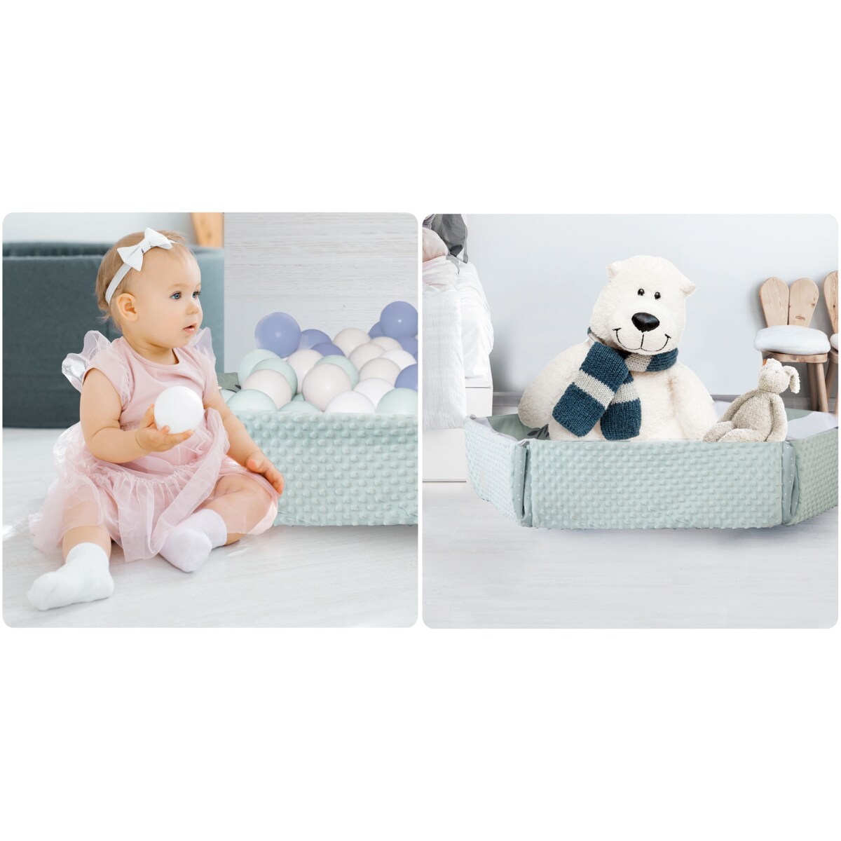 Mata edukacyjna interaktywna dla niemowląt Koala dwustronna składana XXL 5w1 Nukido