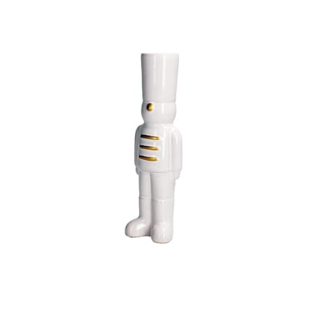 Figurka w kształcie świątecznego żołnierza Sullattentisto - Biały, 20.5 cm