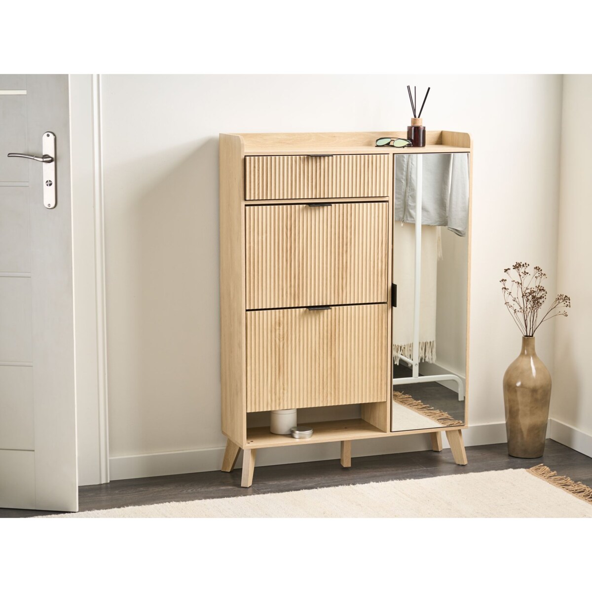 Szafka na buty MOONIE Jasnobrązowy