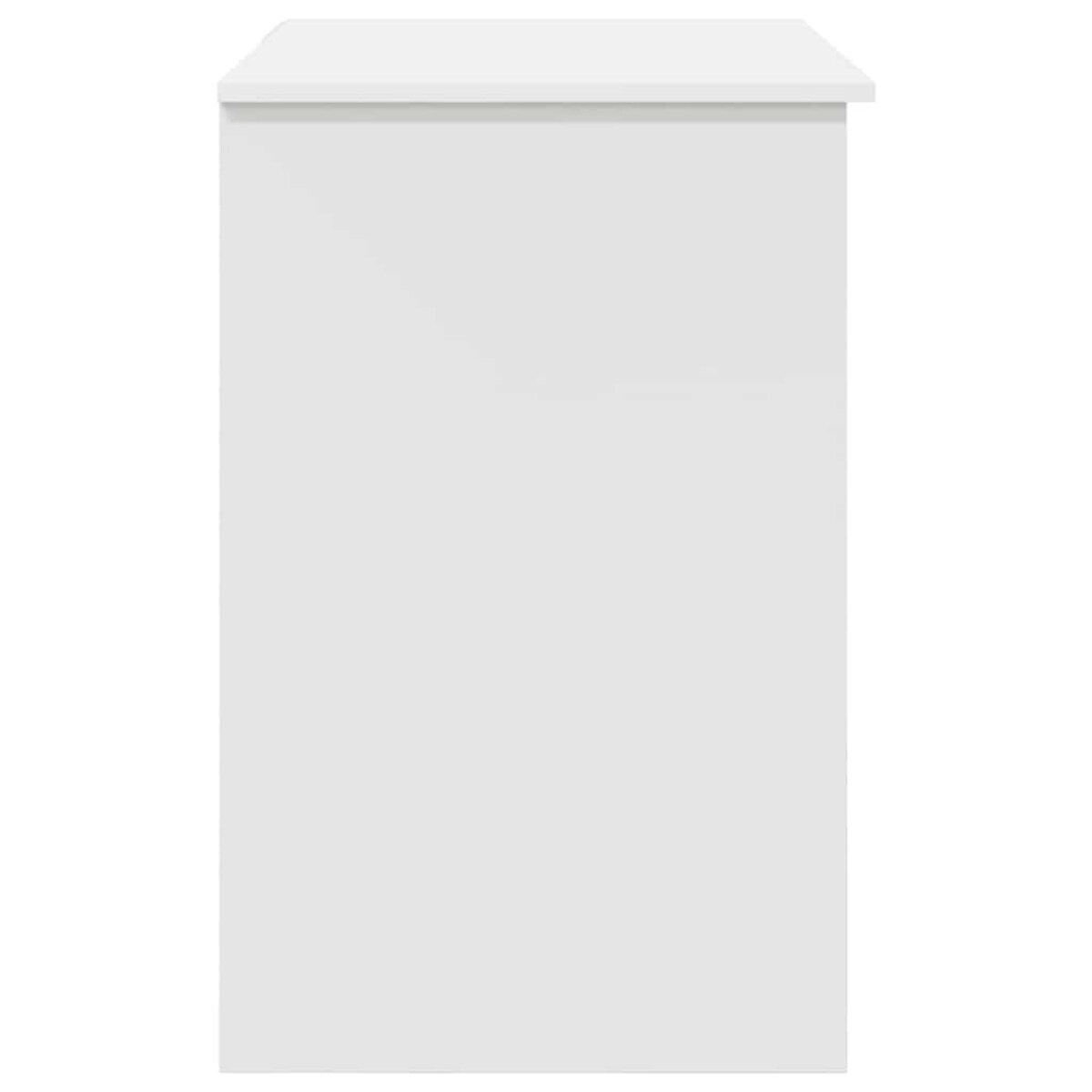 vidaXL Biurko z półką Biały 90 x 49.5 x 75 cm Materiał drewnopochodny