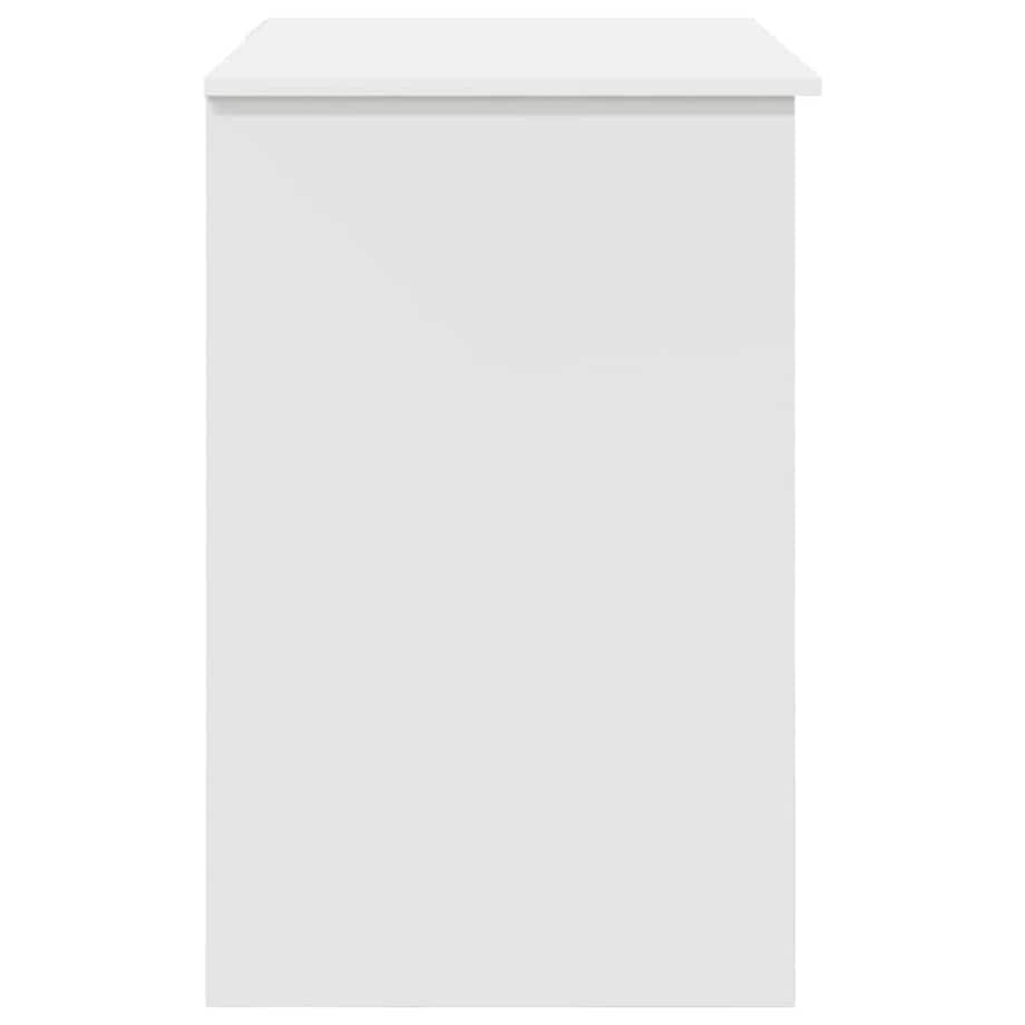 vidaXL Biurko z półką Biały 90 x 49.5 x 75 cm Materiał drewnopochodny