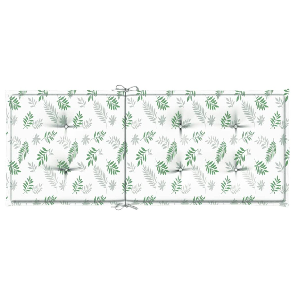 vidaXL Poduszki na krzesła ogrodowe, 4 szt., wzór w liście, tkanina