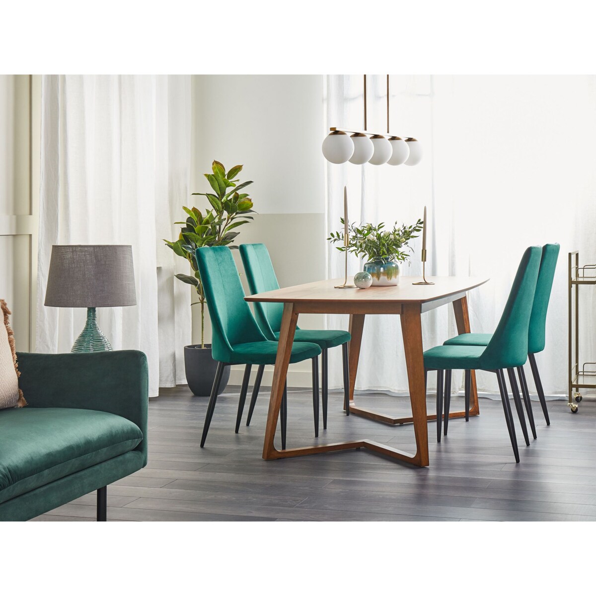 Stół do jadalni HUXTER Orzech ciemny 180 cm 90 cm