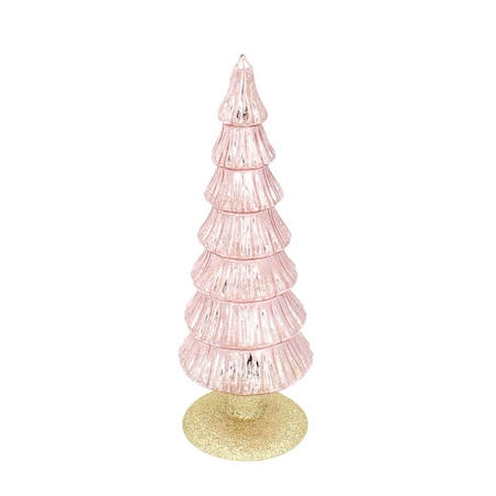 Dekoracja Pink Christmas Tree 28cm boże narodzenie, święta, świąteczne, różowy, 9 x 28 cm