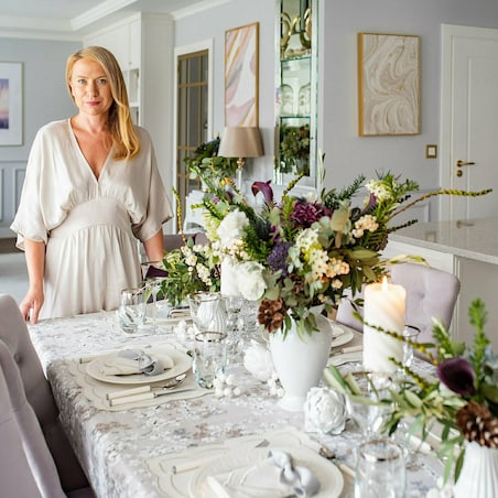 Bieżnik z motywem gałązek Twigs – 50 × 150 cm