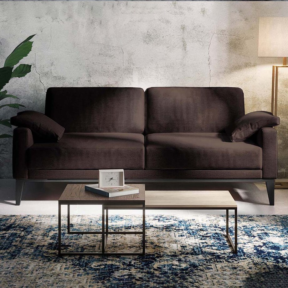 Sofa 2-osobowa Musso - brązowa