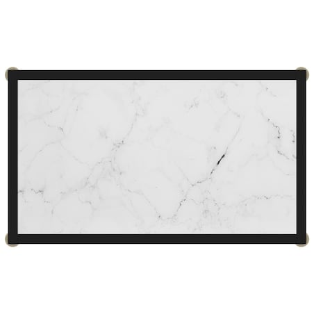 vidaXL Stolik konsolowy, biały, 60x35x75 cm, szkło hartowane
