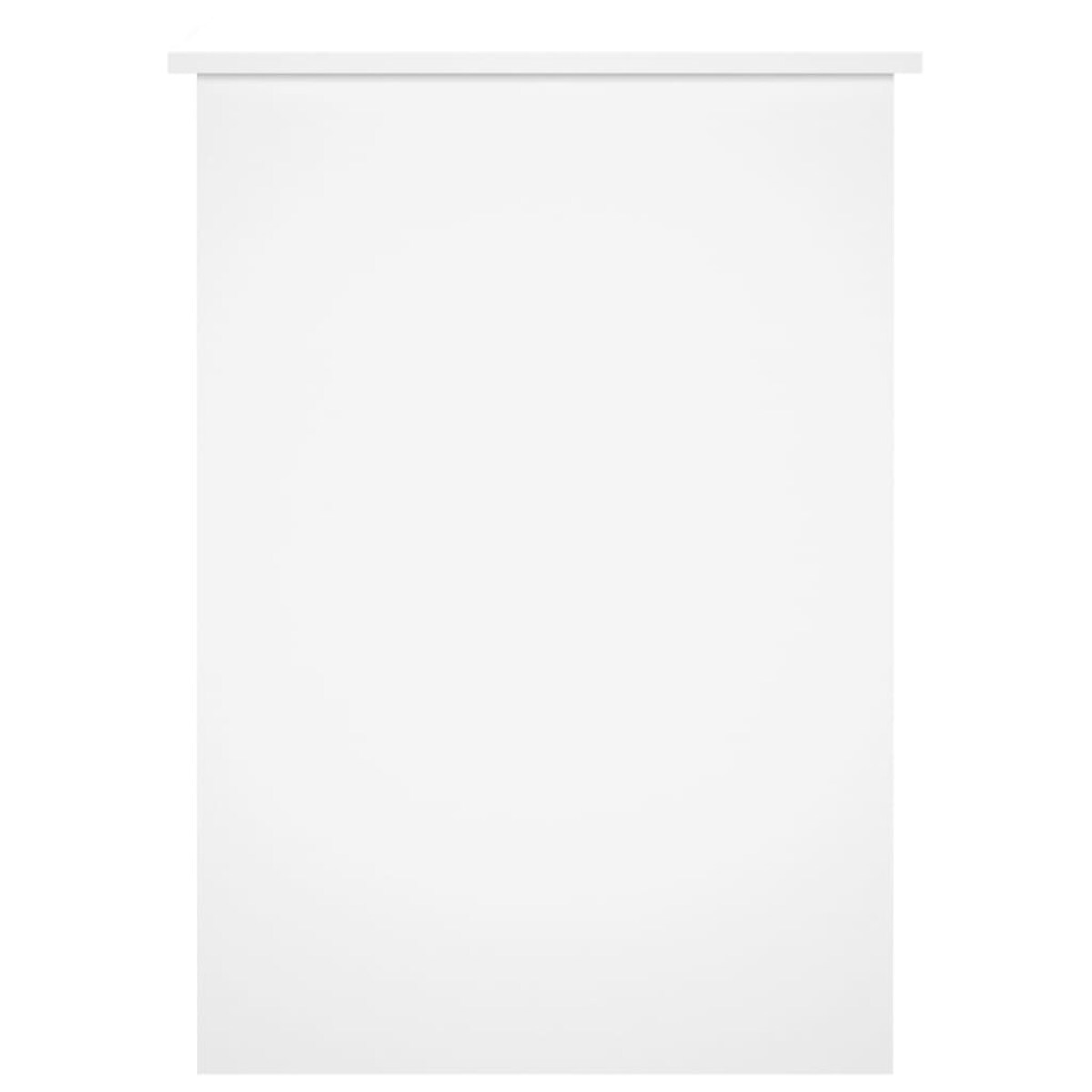 vidaXL Biurko, białe z połyskiem, 100x55x75cm, materiał drewnopochodny