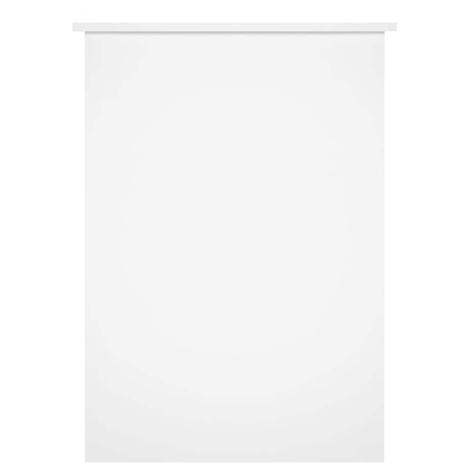 vidaXL Biurko, białe z połyskiem, 100x55x75cm, materiał drewnopochodny